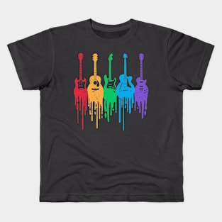 Dripping Guitars Kids T-Shirt